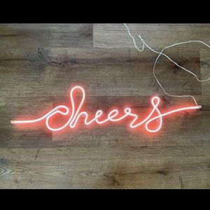 “Cheers” LED sign